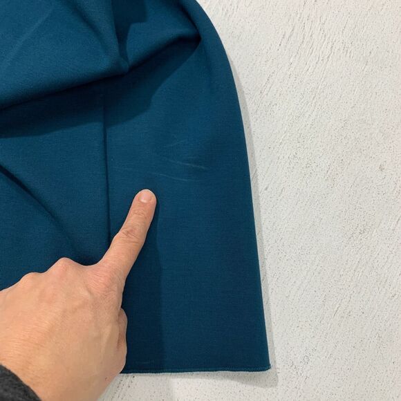 Free People It's Now or Never Mini Dress Women Size S Teal Bell Sleeves Fish Net - Picture 10 of 13